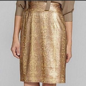 ANTONIO MELANI Gold Pencil Skirt size 10